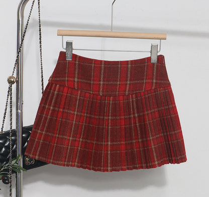 Women Short Skirt Autumn Winter Wear Anti Exposure Skirt