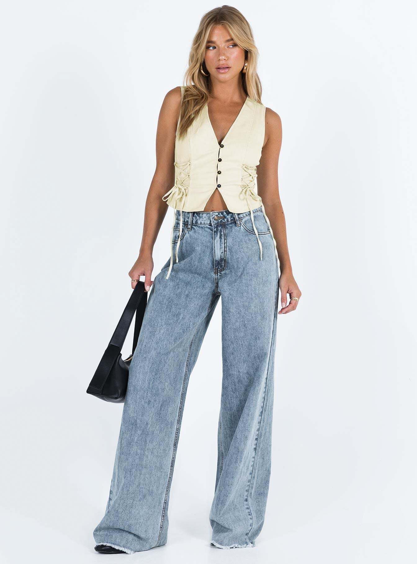 Casual Loose Denim Trousers Women Jeans