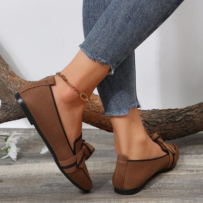 Zapatos planos de Ballet para mujer, sandalias descalzas con punta puntiaguda, tacón bajo informal, marca , novedad en mariposa