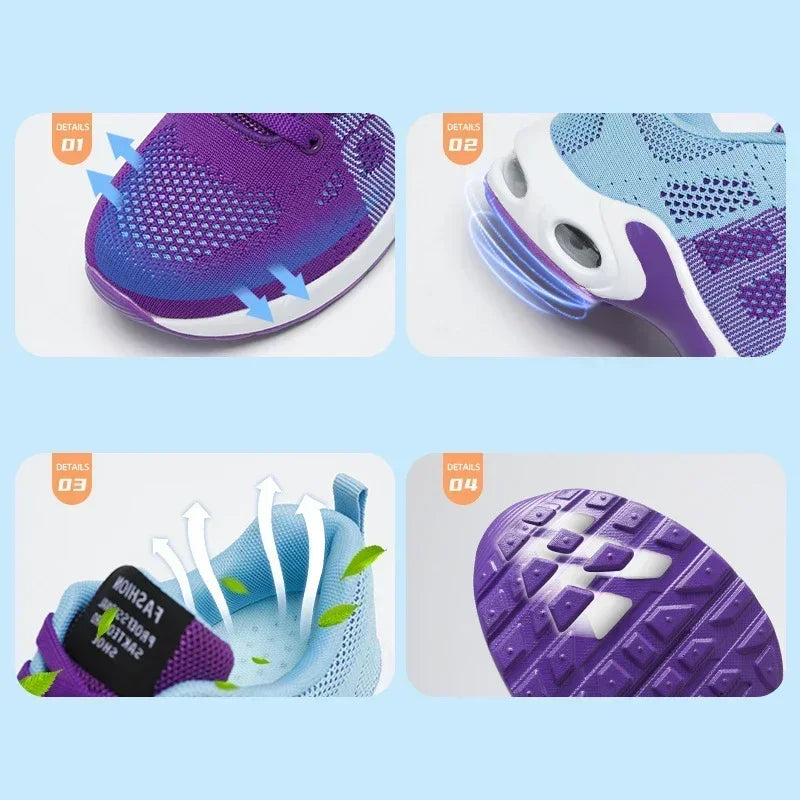 Women Running Shoes Breathable Casual Shoes Outdoor Light Weight Sports Shoes Casual Walking Sneakers Tenis Feminino Shoes