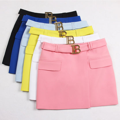 Trendy Summer Slim And Cool A-line Bag Hip Mini Skirt