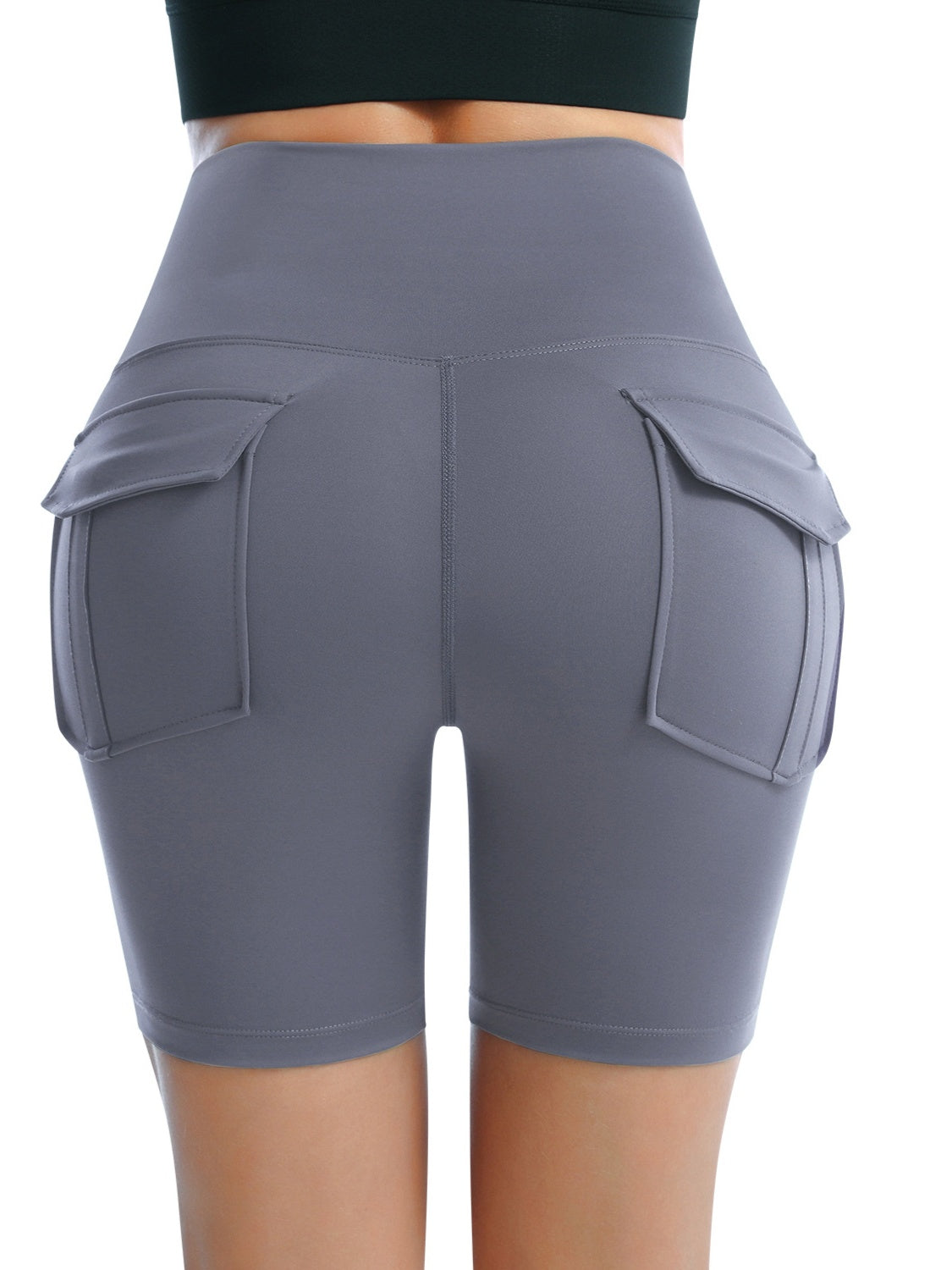 Short actif taille haute avec poches