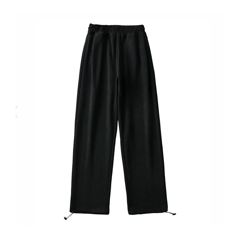 European And American Street High Waist Loose And Thin Drawstring Trousers