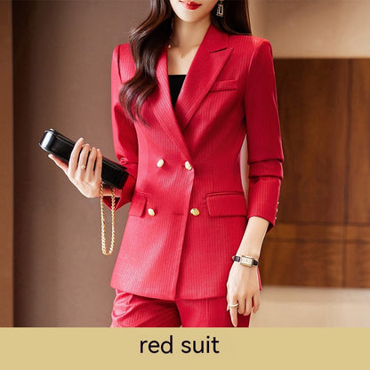 Women's Graceful And Fashionable Slim Waist Suit Business Suit