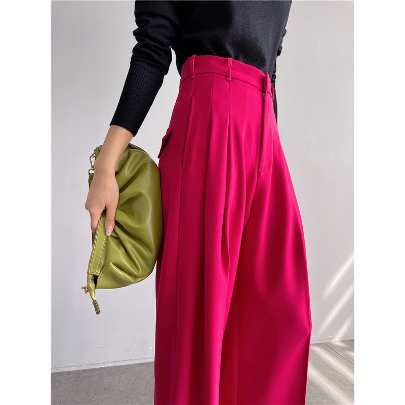 Women's Wide Leg Pants High Waist Drape Super Loose Straight