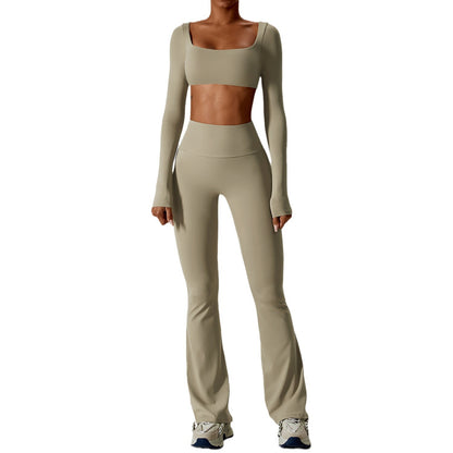 Women's Fashion Nude Feel Yoga Clothes Suit