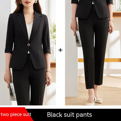 Women's Slim-fit 34 Sleeve Professional Suit