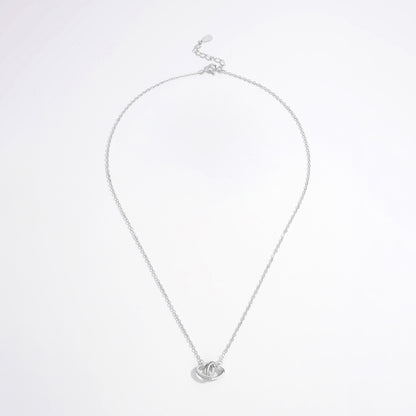 Collier coeur en argent sterling 925 incrusté de zircons