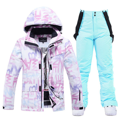 Women's Outdoor Windproof Water Repellent Ski Suit