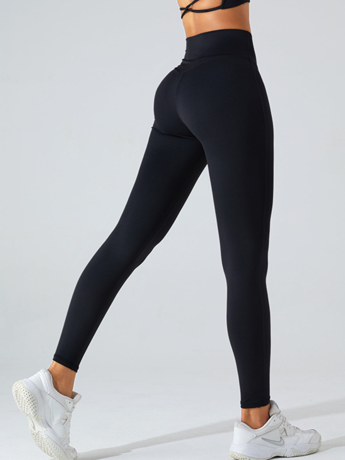 Leggings activos de cintura alta y cintura ancha