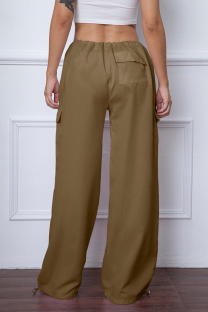 Pantalon à taille avec cordon de serrage et poches