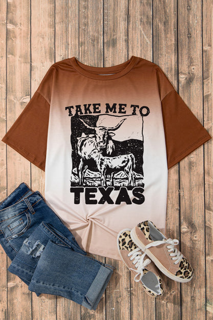 TAKE ME TO TEXAS Camiseta de manga corta con cuello redondo