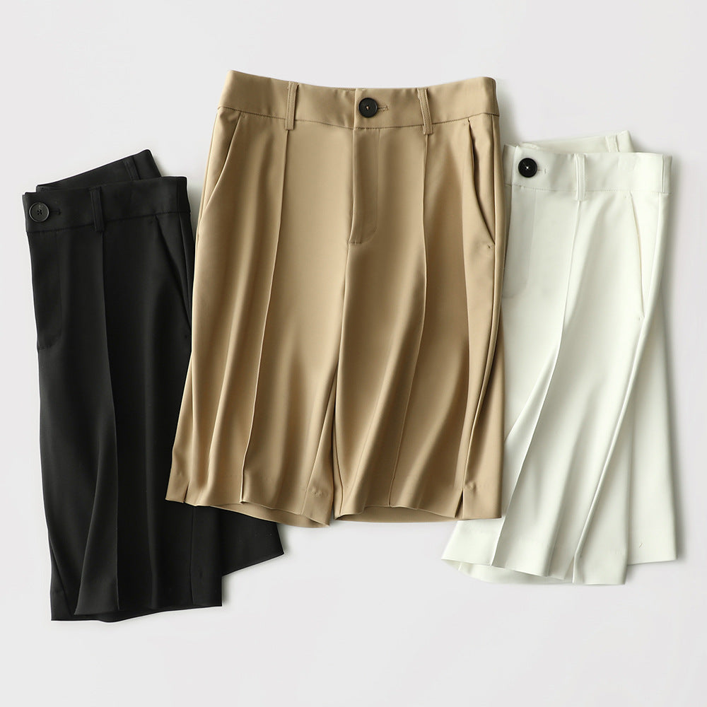 Bermuda Trendy Trousers That Don't Press The Midseam