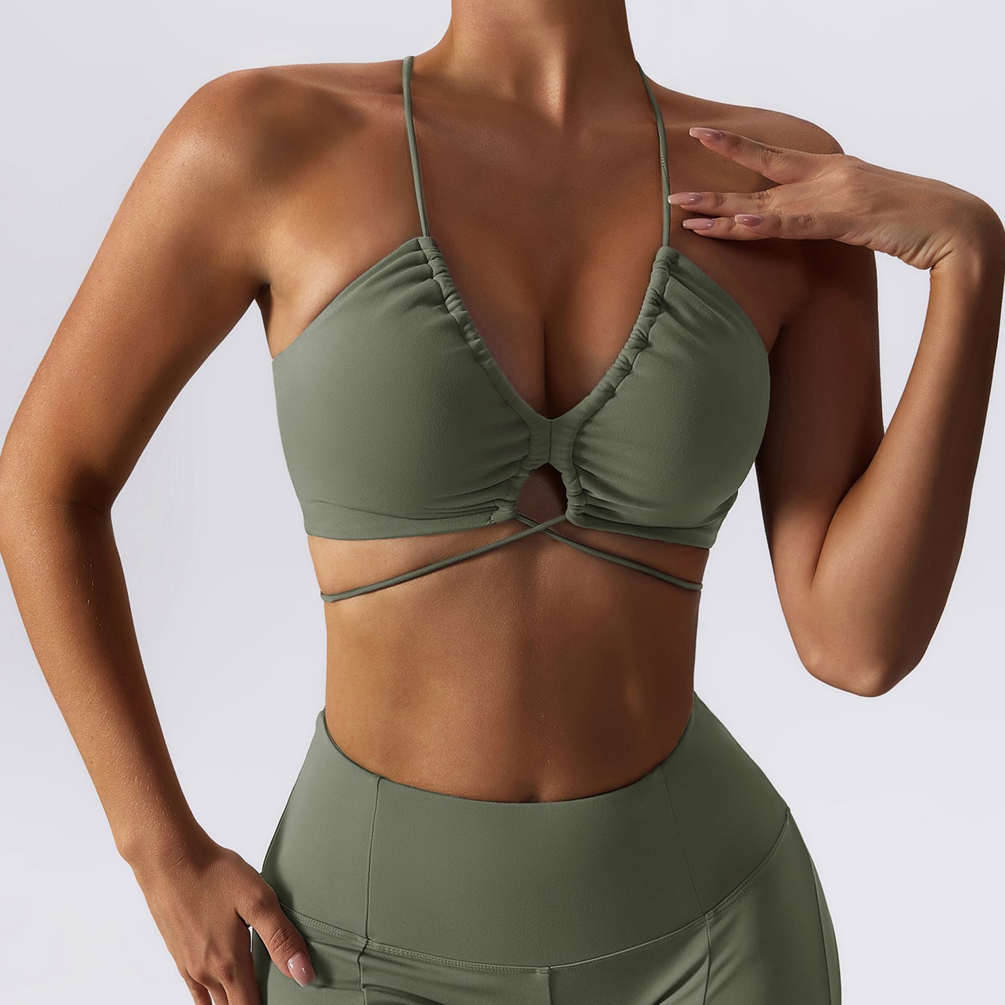 Camisole Yoga Soutien-gorge Vêtements d'extérieur Sangle Beauté Dos Costume