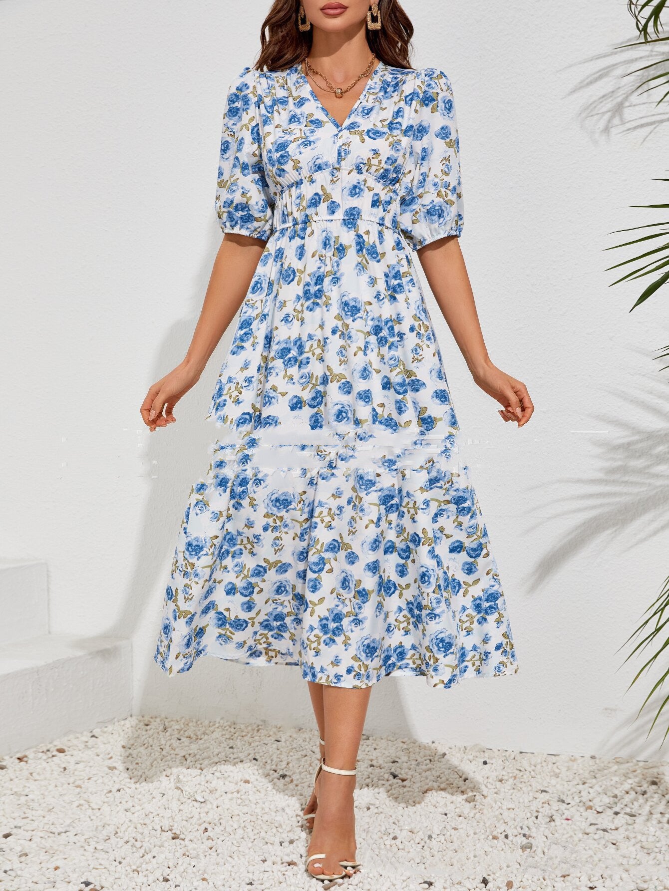 Robe pour femme imprimée personnalisée à la mode