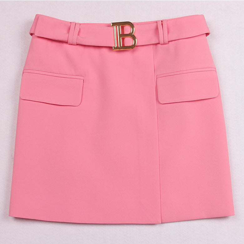 Trendy Summer Slim And Cool A-line Bag Hip Mini Skirt