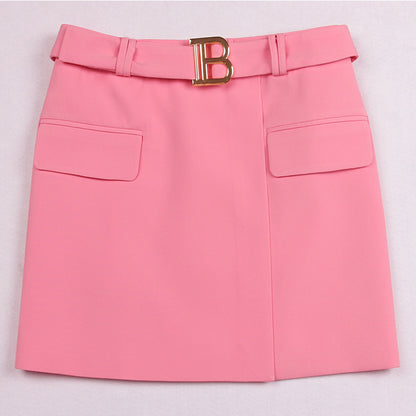 Trendy Summer Slim And Cool A-line Bag Hip Mini Skirt