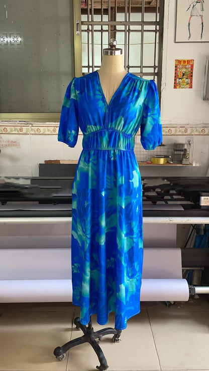 Robe pour femme imprimée personnalisée à la mode