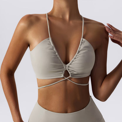 Camisole Yoga Soutien-gorge Vêtements d'extérieur Sangle Beauté Dos Costume