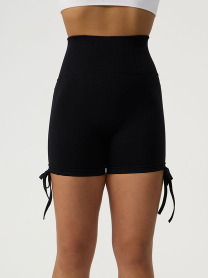 Short actif taille haute avec cordon de serrage