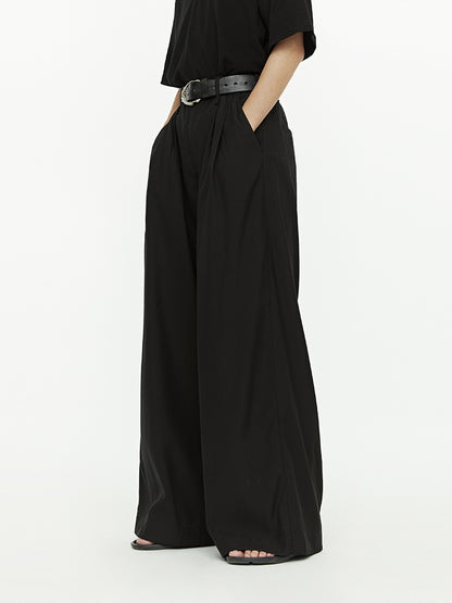 Women's Loose Flared Wide Leg Casual Trousers