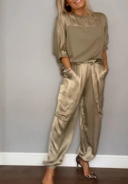 Traje de pantalón casual de moda para mujer