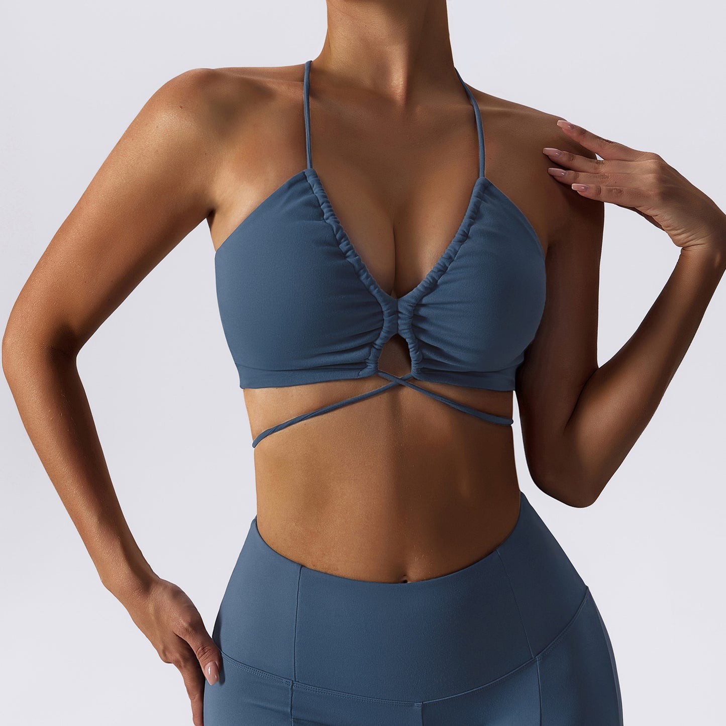 Camisole Yoga Soutien-gorge Vêtements d'extérieur Sangle Beauté Dos Costume